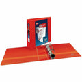 Avery One Touch Ring Heavy-Duty View Binder, Red, 4 / Carton, AVE79325CT