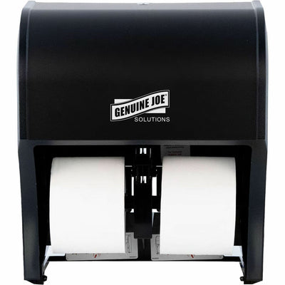 Genuine Joe 4-Roll Bath Tissue Dispenser, Black, 4 x Roll, GJO98214