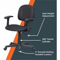 NuSparc Multi-Task Chair, Black, NPRFCH300FFFBK