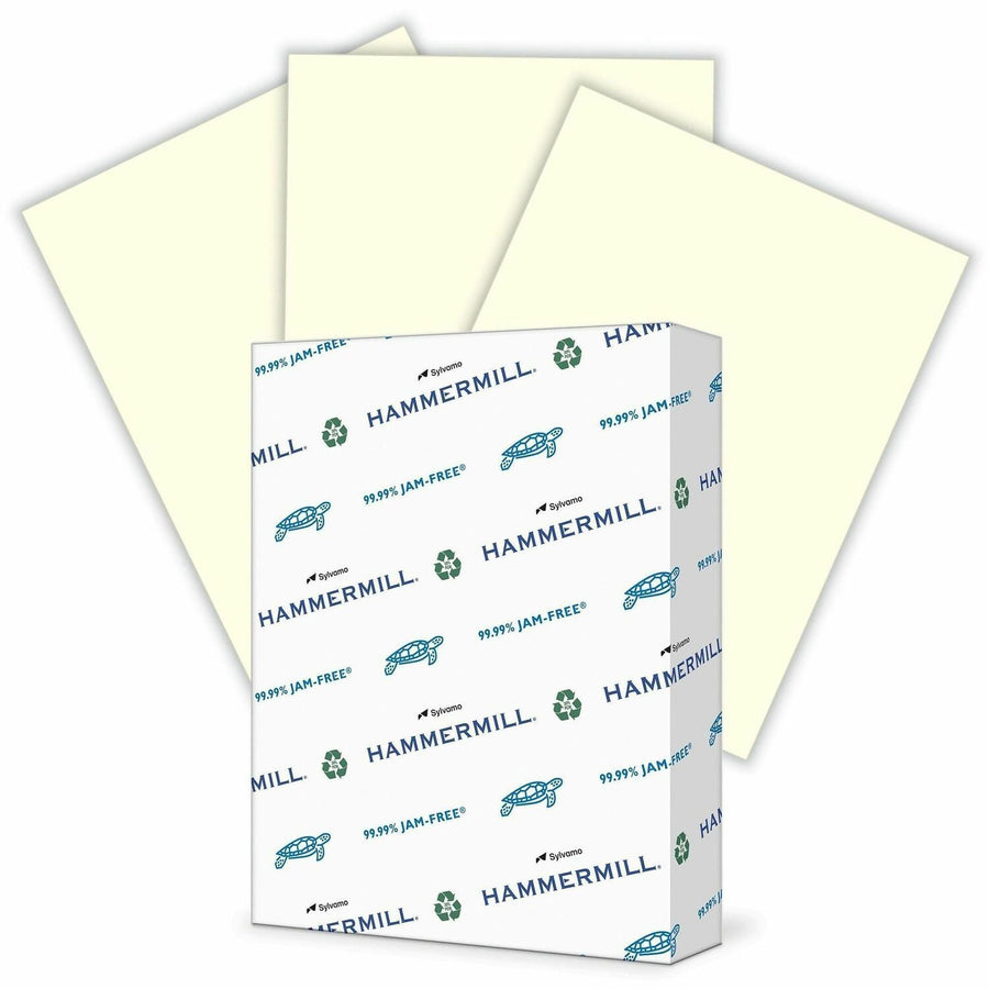 Hammermill Colors Copy Paper, 8.5" x 11", Cream, 20 lb, Eco-friendly, 10 / Carton, HAM168030CT