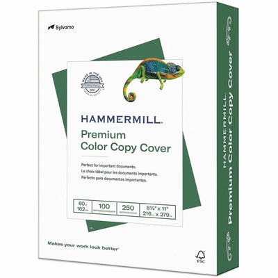 Sylvamo Hammermill Premium 60 lb. Color Copy Cover Paper, White, 8 1/2" x 11", 10 / Carton, HAM122549CT