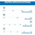 Sylvamo Hammermill Premium 60 lb. Color Copy Cover Paper, White, 8 1/2" x 11", 10 / Carton, HAM122549CT