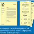 Sylvamo Hammermill 24lb Color Paper, Canary, 8 1/2" x 11", 10 / Carton, HAM104307CT
