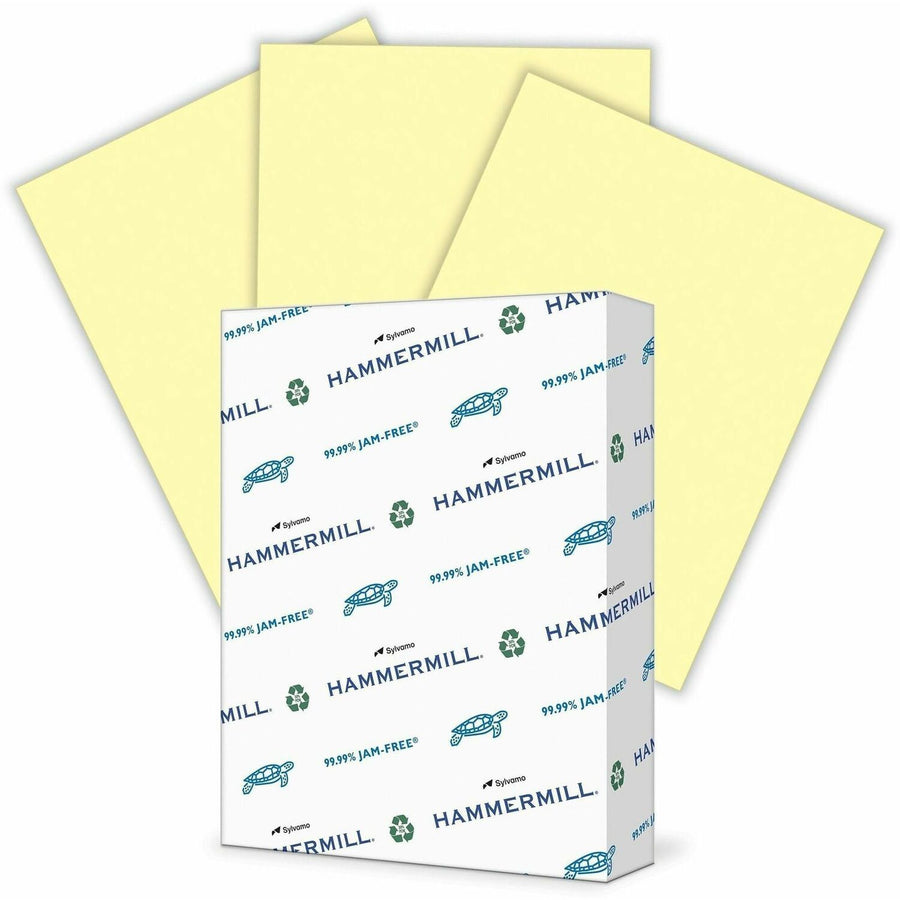 Hammermill 24lb Color Paper, 8.5" x 11", Canary, Eco-friendly, 10 / Carton, HAM104307CT