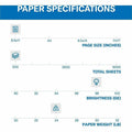Sylvamo Hammermill Premium 3-Hole Laser Print 24 lb. Paper, White, 8 1/2" x 11", 10 / Carton, HAM107681CT