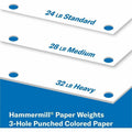 Sylvamo Hammermill Premium 3-Hole Laser Print 24 lb. Paper, White, 8 1/2" x 11", 10 / Carton, HAM107681CT