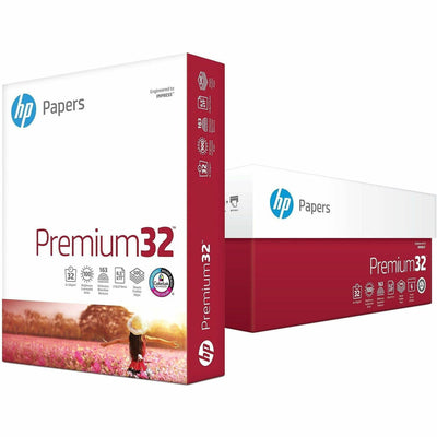 HP Premium LaserJet Paper, White, 8 1/2" x 11", 6 / Carton, HEW113100CT