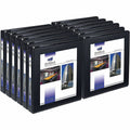 Avery One Touch EZD Locking Ring View Binders, Black, 8 1/2" Width x 11" Length, 12 / Carton, AVE68054CT