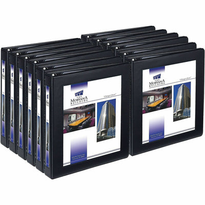 Avery One Touch EZD Locking Ring View Binders, Black, 8 1/2" Width x 11" Length, 12 / Carton, AVE68054CT