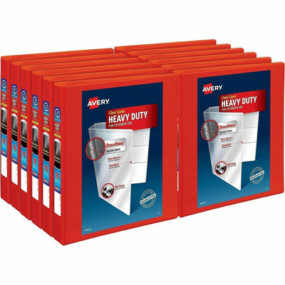 Avery One Touch Heavy-Duty View Binder, Red, 12 / Carton — view 1
