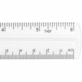 Acme United Westcott Shatterproof Plastic Ruler, Clear, 12 / Box, ACM45016BX