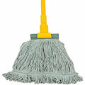 Genuine Joe 60" Jaw-Head Wet Mop Handle, Yellow, GJO14611