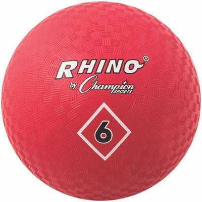 Champion Sports Playground Ball, Red, 6" D, CSIPG6RD