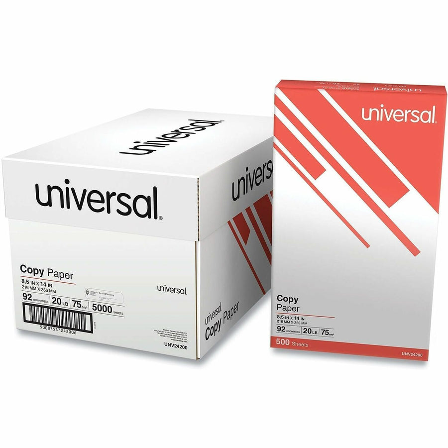 Universal Copy Paper, White, 20 lb, Acid-free, 40 / Pallet, UNV24200PL