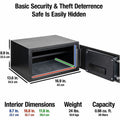 Master Lock Sentry Safe X105P Security Safe, Black, SENX105P