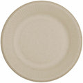 World Centric Compostable Fiber Plate, Natural, 1000 / Carton, WORPLSCU6LFP