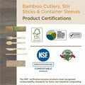 World Centric Compostable Bamboo Stir Sticks, Natural, 10000 / Carton, WORSRBB75