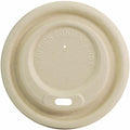 World Centric Compostable Fiber Sip Lids for Hot Cups, Natural, 20 / Carton, WORCULFB12GNLF