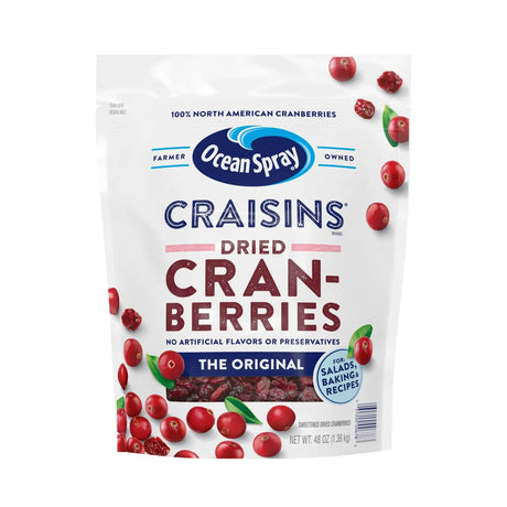 Ocean Spray Craisins Dried Cranberries (48 oz) | Tart, Sweet Snack Ocean Spray