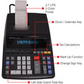 Sharp Calculators EL-2196BL 12-Digit Printing Calculator, Black, SHREL2196BL