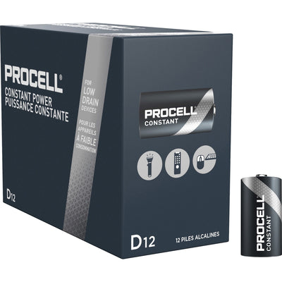 Duracell Procell by Alkaline D Batteries, Black, 12 / Box, DURPC1300