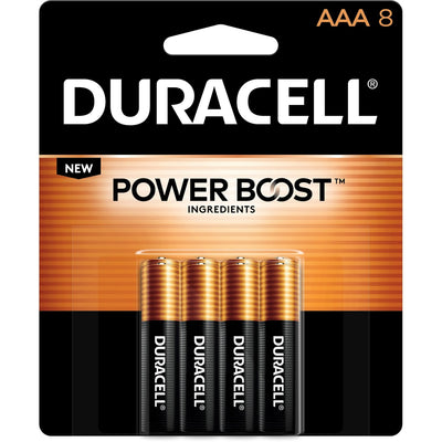 Duracell Coppertop Alkaline AAA Batteries, 8 / Pack, DURMN2400B8Z