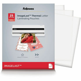 Fellowes 3mil Glossy Laminating Pouches, Clear, 25 / Pack, FEL5200501