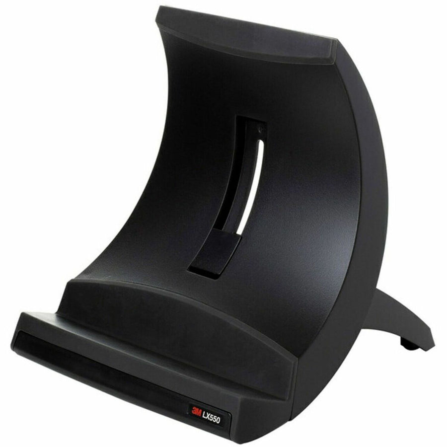 3M Ergonomic Vertical Notebook Computer Riser, 7.75" x 8.75", Black, MMMLX550
