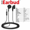 Maxell EB-95 Stereo Earbuds, Black, MAX190560