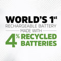 Energizer Recharge Power Plus Rechargeable AA Batteries, 4 / Pack, EVENH15BP4