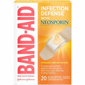 Johnson & Johnson Consumer . Band-Aid Adhesive Bandages Infection Defense with Neosporin, Beige, 20 / Box, JOJ5570
