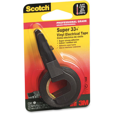 3M Scotch Electrical Tape, Black, 1 Roll, MMM194
