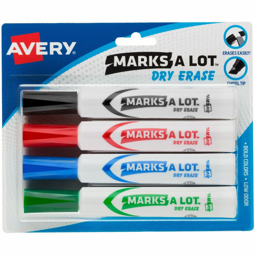 Avery® Marks A Lot Desk-Style Dry-Erase Markers, 1 Pack