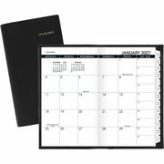 At-A-Glance Monthly Planner, Black, Pocket, 3 1/2" x 6", 1 Each