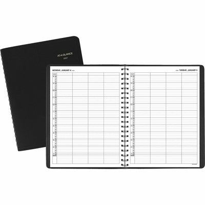 ACCO At-A-Glance Four Person Group Appointment Book, Black, 8", 5EA/BX 2BX/CT — view 1