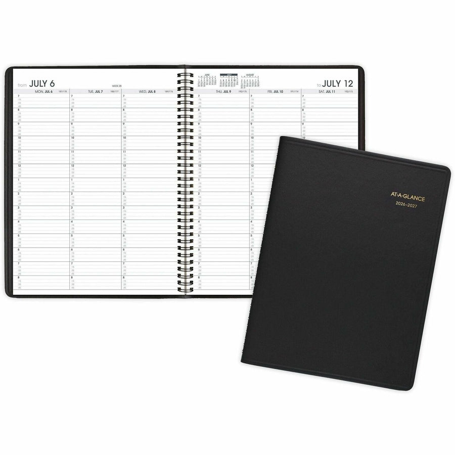 ACCO At-A-Glance Academic Weekly Appointment Book, Black, 8 1/4", 12EA/CT — view 1