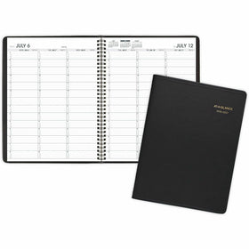 ACCO At-A-Glance Academic Weekly Appointment Book, Black, 8 1/4", AAG7095705