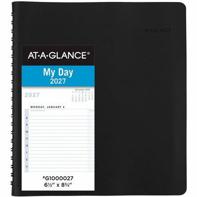 ACCO At-A-Glance Action PlannerAppointment Book Planner, Black, 6 1/2", 3EA/BX 4BX/CT — view 1