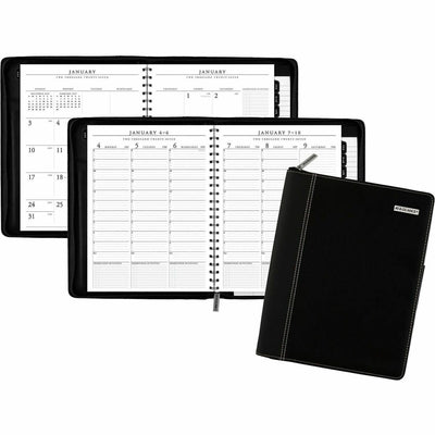 ACCO At-A-Glance Executive Appointment Book with Zipper, Black, 8 1/4", AAG70NX8105