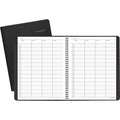 ACCO At-A-Glance 4-Person Undated Daily Appointment Book, Black, 8 1/2", AAG80-310-05