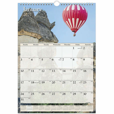 ACCO At-A-Glance Scenic Wall Calendar, White, 12", AAGDMW20028