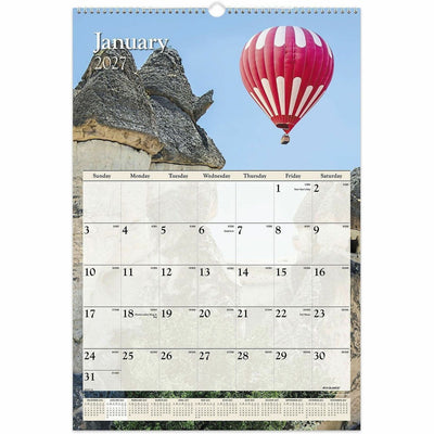 ACCO At-A-Glance Scenic Wall Calendar, White, 15 1/2", AAGDMW20128