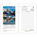 ACCO At-A-Glance Photographic Loose-Leaf Desk Calendar Refill, 3 1/2", AAGE41750