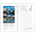 ACCO At-A-Glance Photographic Loose-Leaf Desk Calendar Refill, 3 1/2", AAGE41750