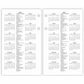 ACCO At-A-Glance Photographic Loose-Leaf Desk Calendar Refill, 3 1/2", AAGE417-50