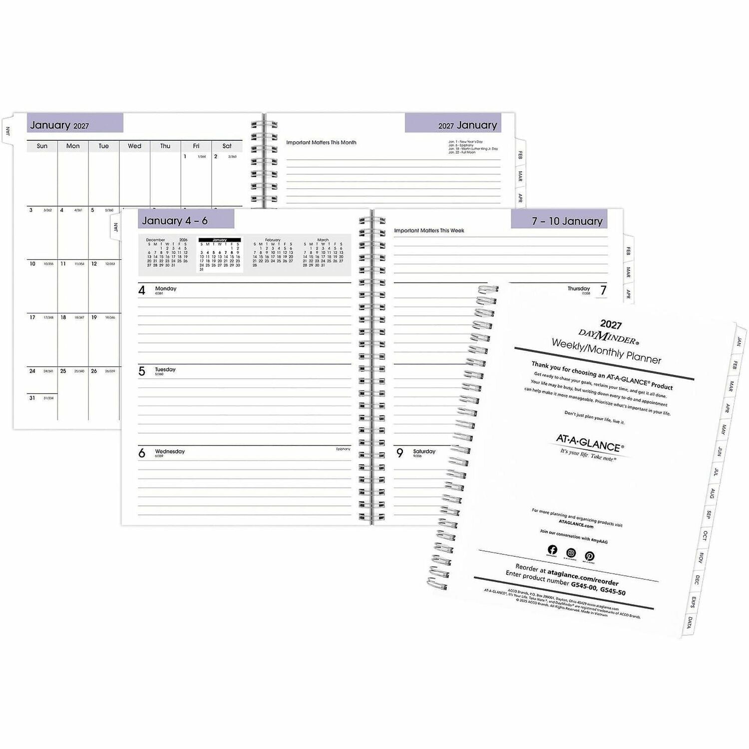 At-A-Glance DayMinder Executive Refill for G545, 1 Each