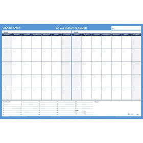 ACCO At-A-Glance 30/60-Day Erasable Horizontal Wall Planner, Gray, 36", AAGPM23328