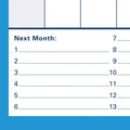 ACCO At-A-Glance 90/120-Day Erasable Wall Planner, Blue, 36", AAGPM23928