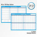 ACCO At-A-Glance 90/120-Day Erasable Wall Planner, Blue, 36", AAGPM23928