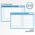 ACCO At-A-Glance 30/60 Day Undated Horizontal Wall Planner, Blue, 48", AAGPM333-28